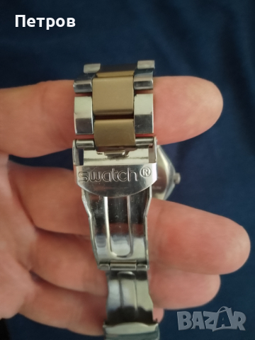 часовник swatch швейцарски с батерия, снимка 8 - Мъжки - 44822337