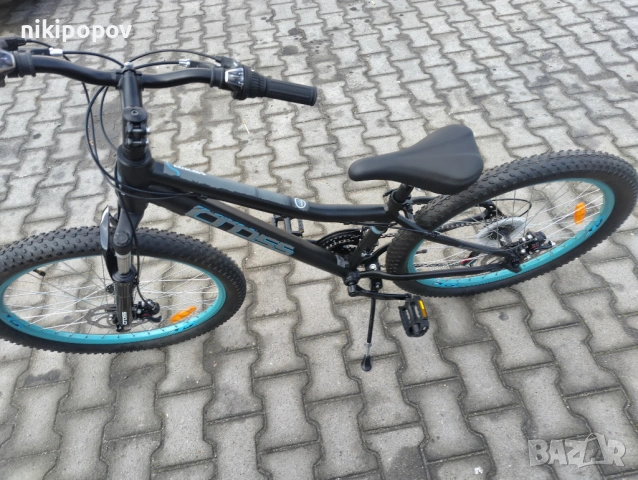 CROSS Алуминиев велосипед 24" SPEEDSTER boy 2db черен/син, снимка 8 - Велосипеди - 53561371