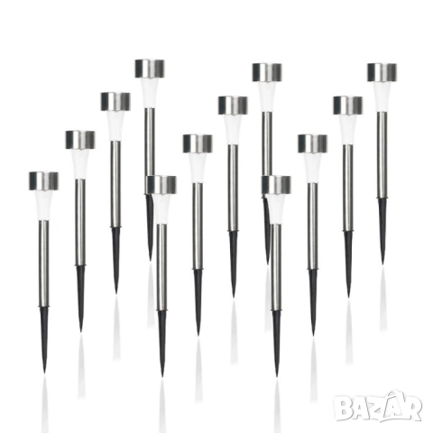 Комплект от 6 броя соларни градински LED лампи 