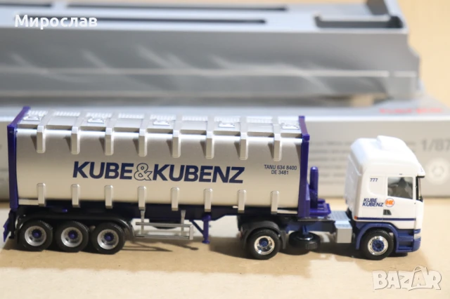 HERPA H0 1/87 SCANIA КАМИОН ТИР МОДЕЛ ЦИСТЕРНА ГОНДОЛА , снимка 8 - Колекции - 50909838