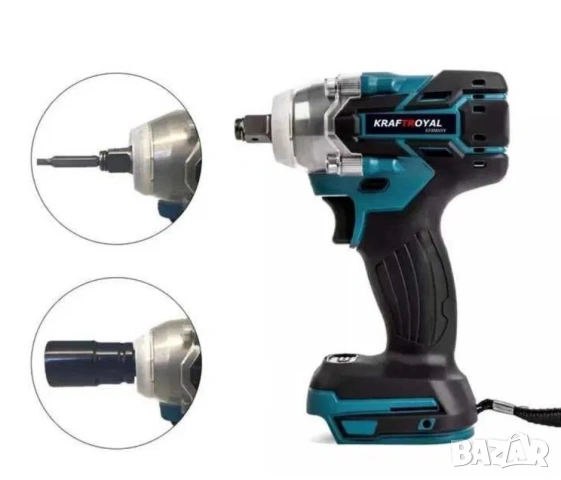 ГАЙКОВЕРТ+2 батерии РОЯЛ 36V/8.0Ah Li-Ion 950 N Акумулаторен гайковерт