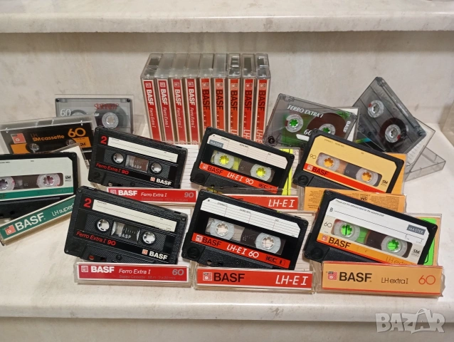 Лот от няколко аудио касети Basf 60/ 90 различни, нормални ленти