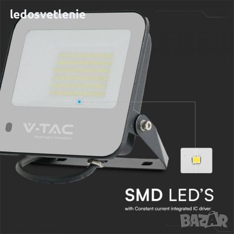 LED 50W-RGB + 6500k Прожектор V-tac IP65 контрол с дистанционно, снимка 5 - Прожектори - 37042899