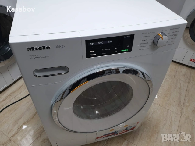 UK Miele 9кг 1600rpm Wi-Fi TwinDos Пералня Миеле 12м Гаранция