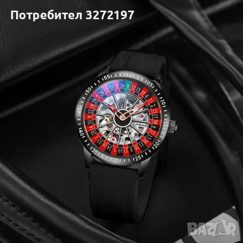 Dulunwe Дизайнерски Автоматичен, механичен часовник Рулетка, водоустойчив , снимка 3 - Мъжки - 50366244