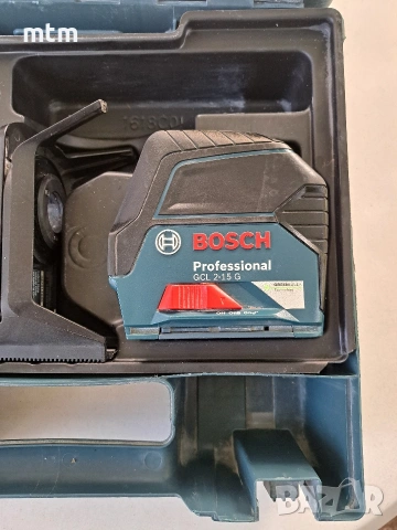Зелен линеен лазерен нивелир Bosch GCL 2-15 G, снимка 2 - Други инструменти - 54163075