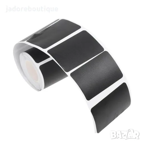 30 бр Правоъгълни черни етикети за надписване