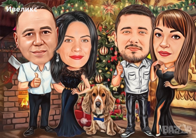 Коледна КАРИКАТУРА коледа , снимка 18 - Картини - 38731548