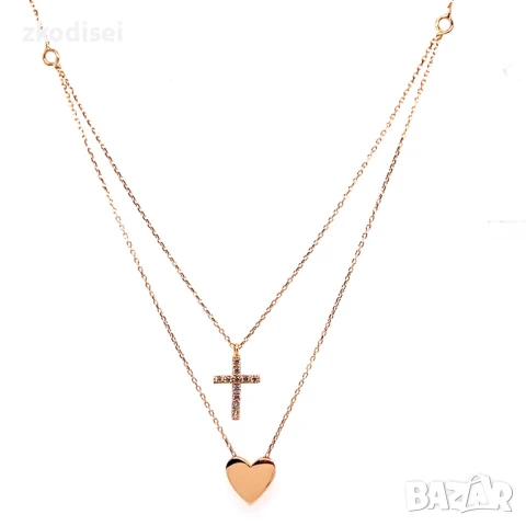 Златно колие 2,31гр. 44,0см. 14кр. проба:585 модел:32105-1, снимка 1