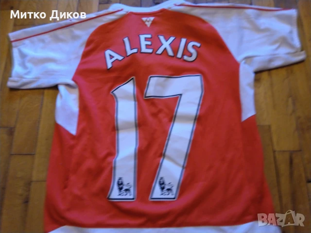 Арсенал маркова футболна тениска №17 Алексис размер Л юноши 152см , снимка 8 - Футбол - 51009148