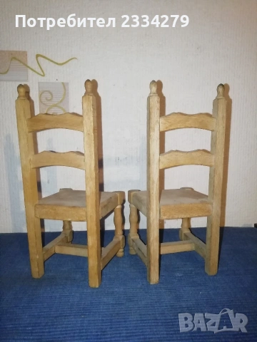 Стара децка количка и дървени столчета за кукли. , снимка 10 - Антикварни и старинни предмети - 53237036