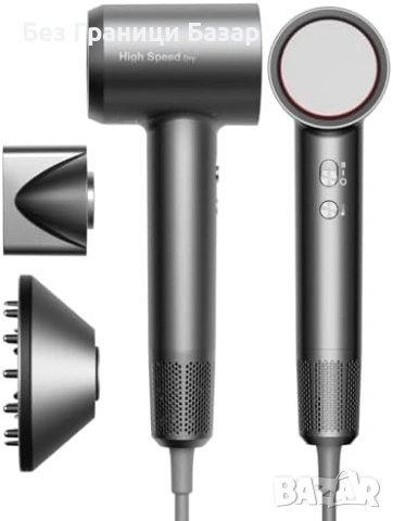 Нов Сешоар за коса с висока скорост с дифузер и концентратор магнитни приставки Бързо сушене 