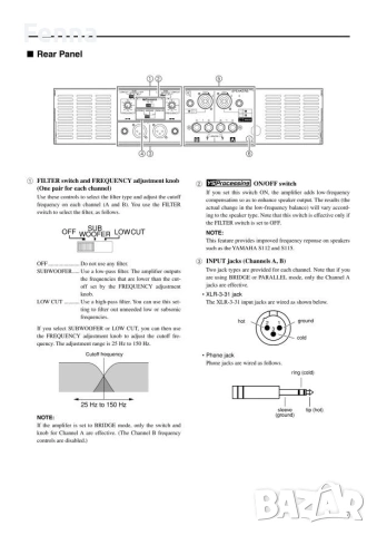 Крайно стъпало Yamaha P3500s, снимка 8 - Ресийвъри, усилватели, смесителни пултове - 53638699