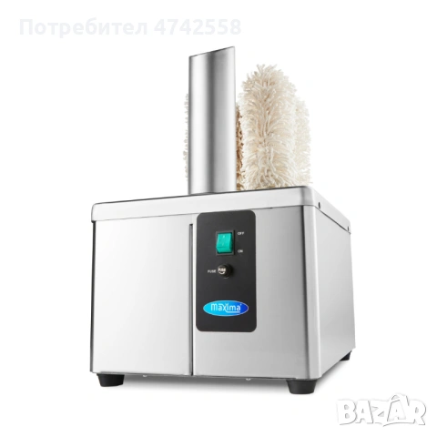 Професионална полираща машина за чаши с подгряван въздушен поток – 360 чаши/час