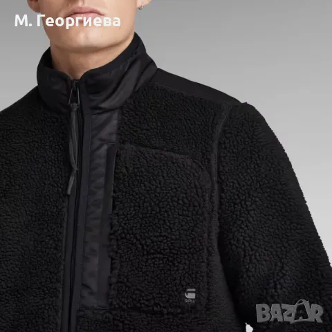 С ЕТИКЕТ! Оригинално мъжко яке G-Star RAW в черно, снимка 5 - Якета - 48212758