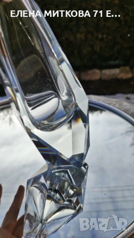 Елегантна ваза от кристал Мурано, снимка 10 - Вази - 53557106