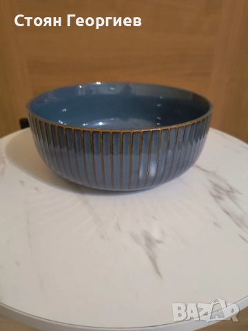 Чисто нова керамична купа висока 8см диаметър 20см