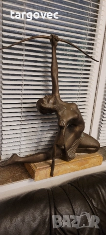 уникална бронзова статуетка статуя фигура, снимка 3 - Антикварни и старинни предмети - 52357319