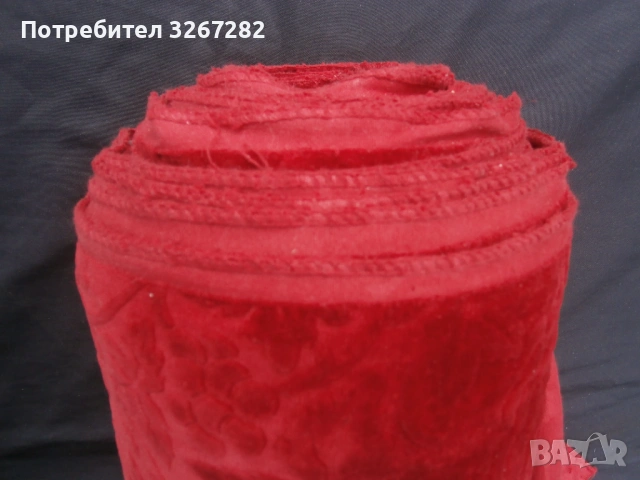 Плат,Плюш,Червен,Тапицерски,за Мебели, снимка 9 - Платове и дамаски - 53615467