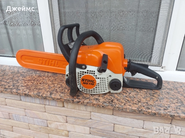 Резачка Stihl MS 170, снимка 2 - Градинска техника - 52621983