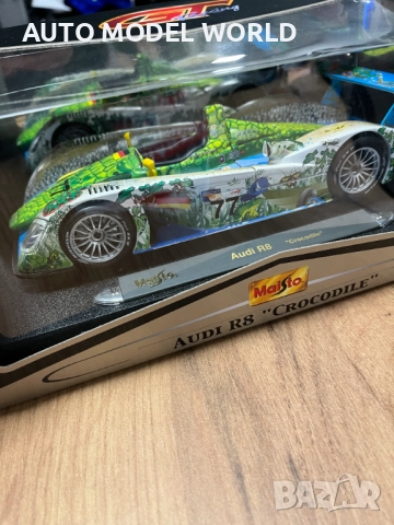 MAISTO колекционерски модел AUDI R8 TDI Le Mans ''The Crocodile" 1:18, снимка 6 - Колекции - 52795050