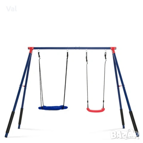 Комплект от 2 метални люлки FunZone - безкрайно забавление на двора, снимка 2 - Други - 53822414