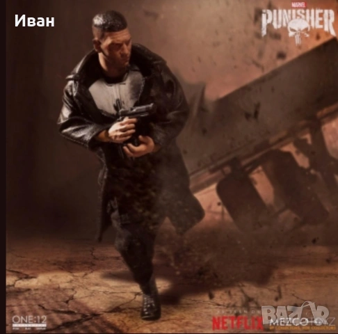 Mezco Toyz The Punisher / Наказателят от Netflix серияла, фигура на One:12, снимка 6 - Колекции - 54113413