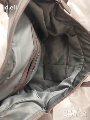 BACCINI 🇮🇹  Голяма чанта от 100% Агнешка кожа, снимка 8 - Чанти - 49398224