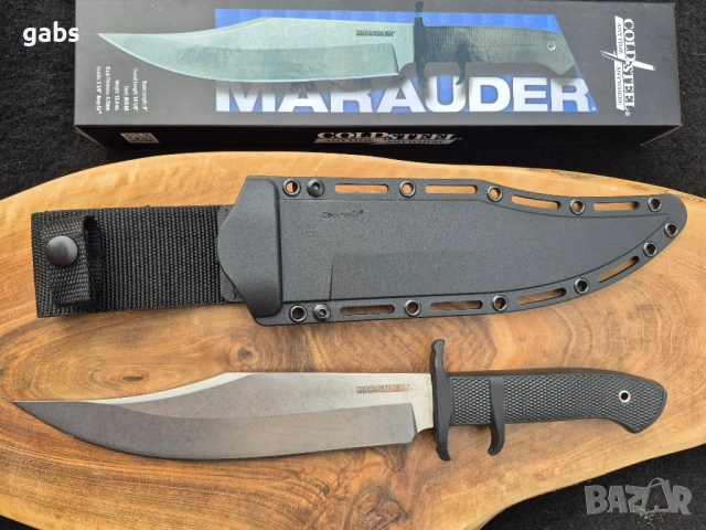 Боен нож COLD STEEL MARAUDER с тактическа кания Kray-Ex, снимка 3 - Ножове - 52008656