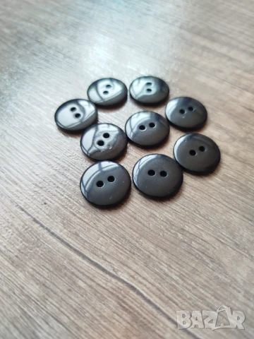 копчетата, черни,18мм., 9бр., снимка 3 - Други - 51060125