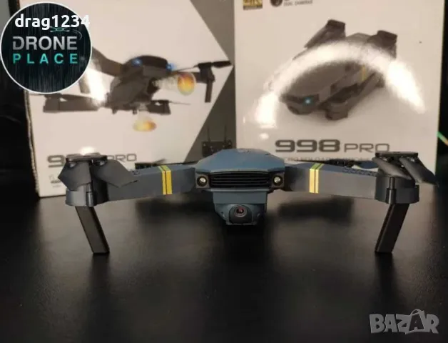 Сгъваем DRON 998 Pro с 2 камери, WIFI и приложение HD, снимка 2 - Дронове и аксесоари - 46992188