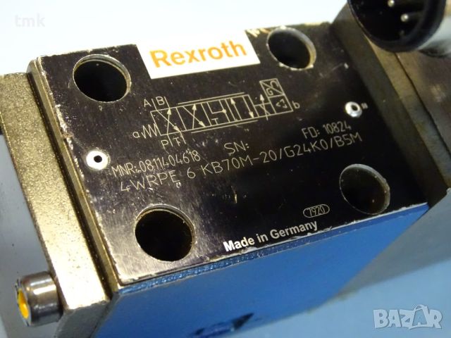 Пропорционален хидравличен разпределител Rexroth 4WRPE 6 KB70M-20/G24KO/B5M Proportional valve, снимка 5 - Резервни части за машини - 46679506