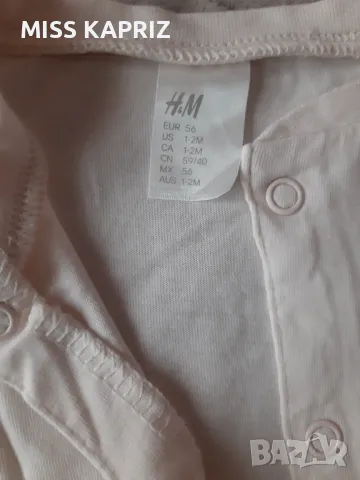 Летни гащеризони H&M за момиче 0-3м, снимка 3 - Бебешки гащеризони - 47247035