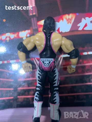 Екшън фигура WWE Jakks Bret Hart Брет Харт 2005г. Ruthless Aggression Canadian WCW RARE, снимка 5 - Колекции - 48386268