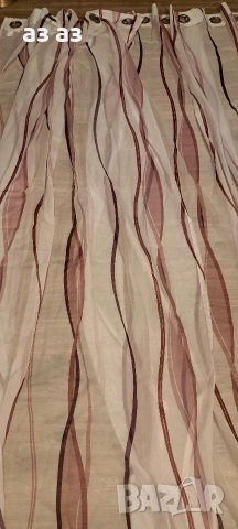 красиви дълги пердета-бяло и лилаво, снимка 4 - Пердета и завеси - 53885792