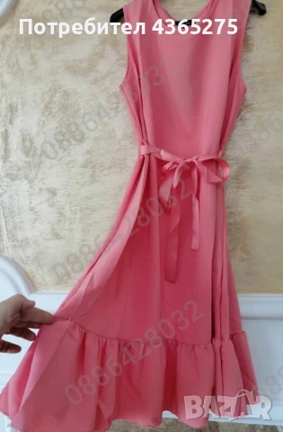 Нов модел летни рокли с коланче 💕S M L XL ☺️Най-ниска цена 🍀дължина до коляното-100см.✅26лв, снимка 10 - Рокли - 50454688