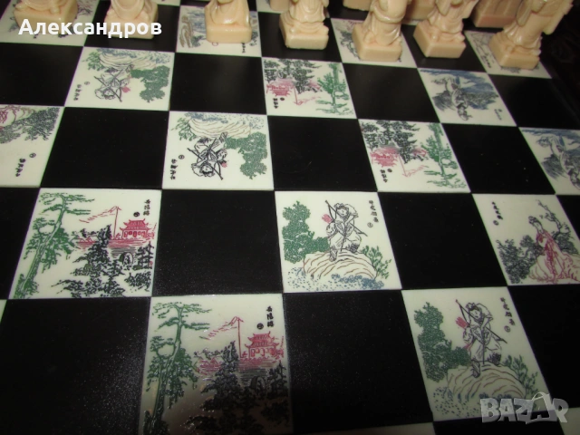 Голям шаx с фигурки от китайската култура, снимка 4 - Шах и табла - 53787676