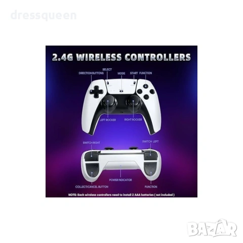 4547 4K UltraHD Retro Game Stick: Преносима Конзола за Телевизор – Plug & Play, снимка 2 - Други игри и конзоли - 53812158