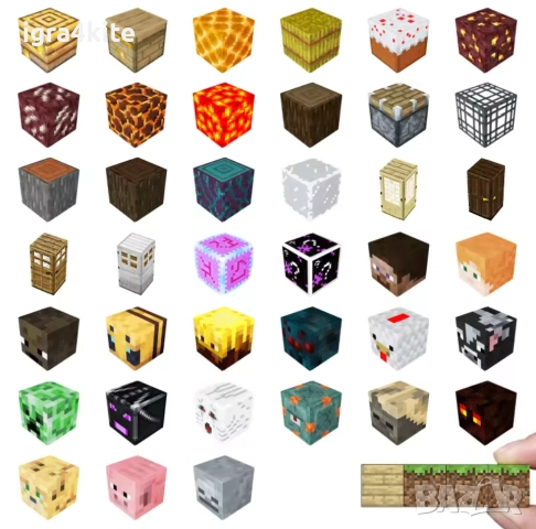 Майнкрафт Магнитни Кубчета 400/320/240/160/80бр. с 3героя + ДОСТАВКА, снимка 4 - Конструктори - 52850213