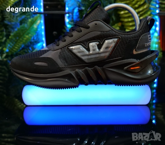 Emporio Armani- Цвят Черно, снимка 2 - Маратонки - 51610985