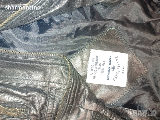 Tom Tailor кожено яке M - 35 лв, снимка 5 - Якета - 52915254