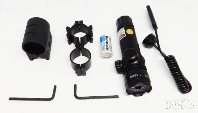  Лазерен Прицел DS-522 с акумулаторна батерия - Зелен, снимка 8 - Оборудване и аксесоари за оръжия - 53333492