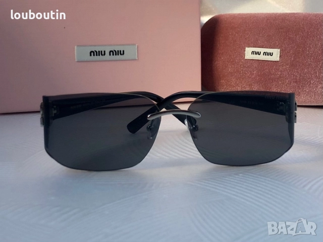 Miu 2025 дамски слънчеви очила 2 цвята правоъгълни, снимка 8 - Слънчеви и диоптрични очила - 51762430