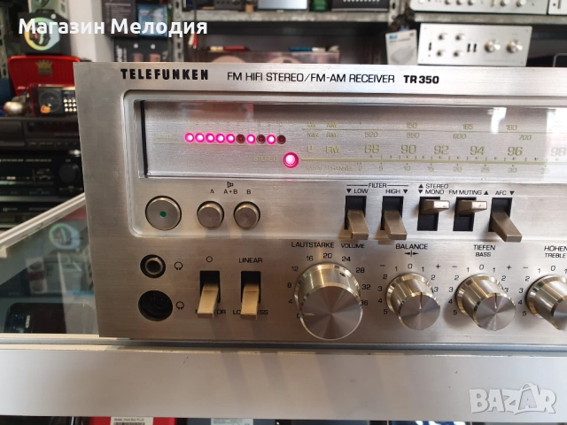 Ресийвър / HiFi Stereo Receiver Telefunken TR 350  В отлично техническо и визуално състояние., снимка 3 - Ресийвъри, усилватели, смесителни пултове - 49489827