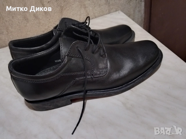 Tailor and son маркови обувки телешки бокс естествена кожа нови #44 стелка 29 см, снимка 7 - Официални обувки - 53649316