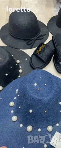 Калбойски шапки с перли , снимка 6 - Шапки - 54167249