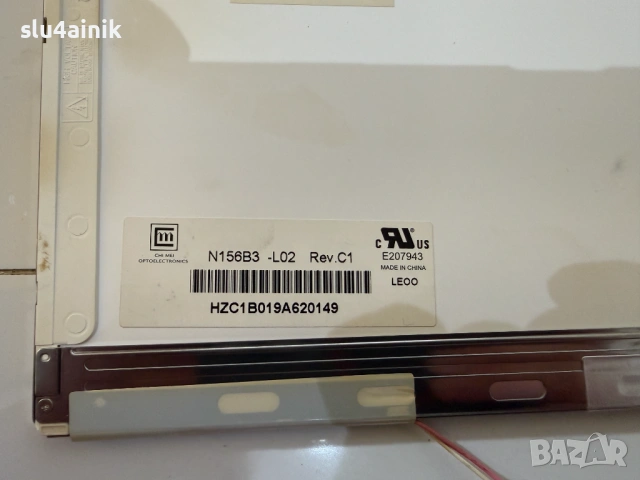 Матрица N156B3-L02 REV.C1, 15.6", 30 pin, снимка 3 - Части за лаптопи - 54245830