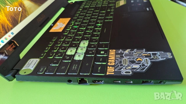 Продавам геймърски лаптоп ASUS TUF Gaming F15 FX507ZC4 - като НОВ, снимка 5 - Лаптопи за игри - 53735809