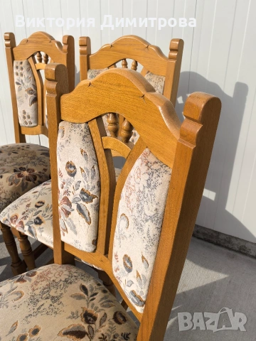 Комплект SAFIIRA - 4 трапезни стола , снимка 3 - Столове - 53625143