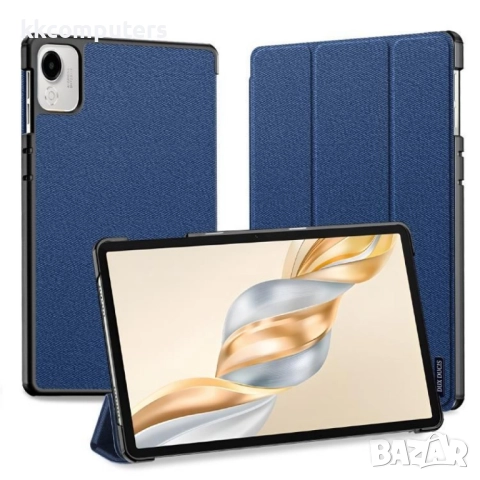 DUX DUCIS Кожен калъф за Honor Pad X9a / X9 Pro със Стенд, Слот за стилус, вкл. Протектор- Черен, Тъ